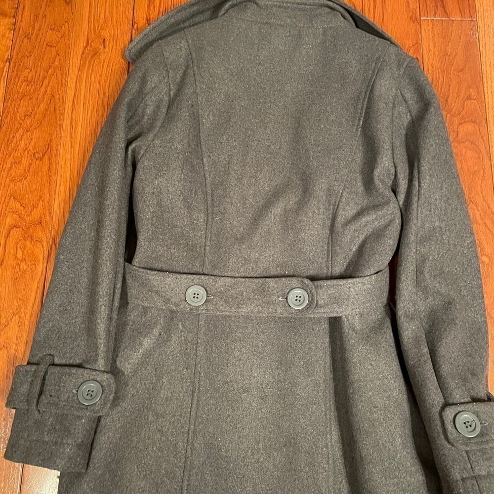 GRAY PEA COAT SIZE 10/12 - Picture 6 of 6